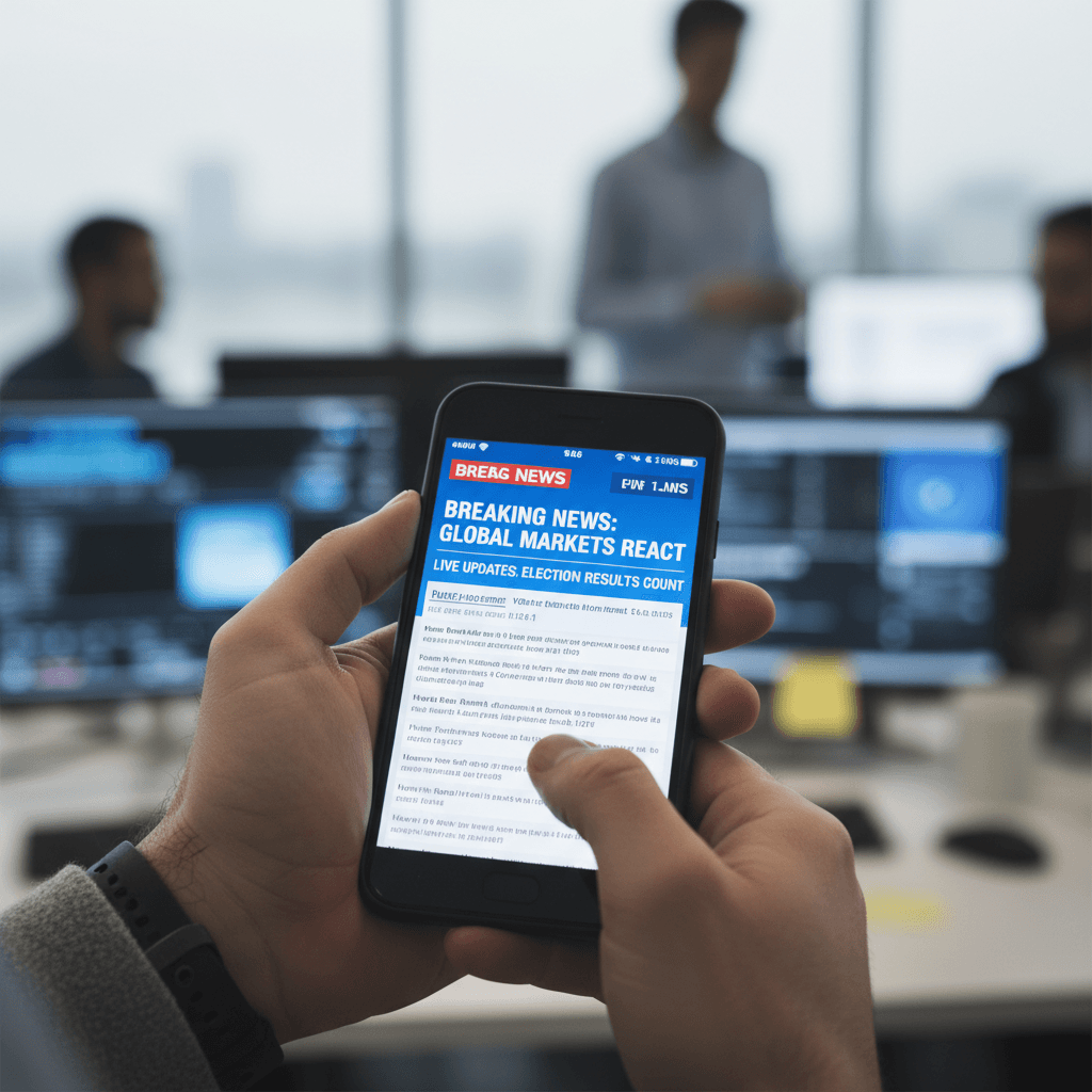 Close-up of a hand holding a smartphone showing a sports news website